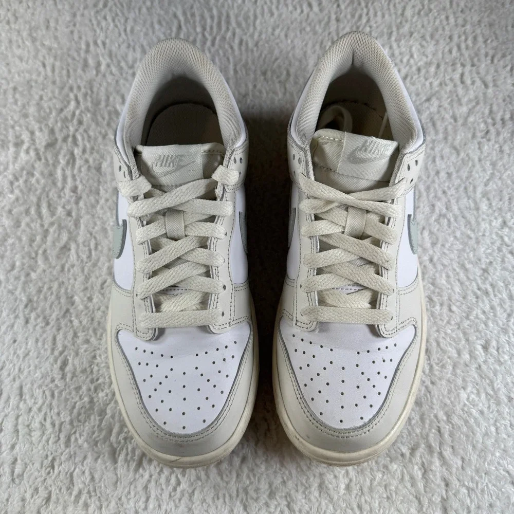 Size 5.5 Y / 7 Women's - Nike Dunk Low GS Phantom Silver White Shoes Sneaker